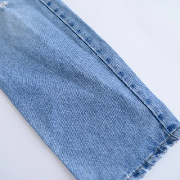 Vintage Ralph Lauren Polo Jeans Company Blue Distressed Relaxed Size 32x30 - Picture 6 of 16